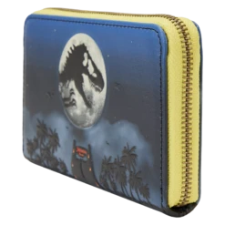 LOUNGEFLY Jurassic Park 30th Anniversary Dino Moon Glow Zip Around Wallet -Loungefly JPWA0005 LFJURASSICPARK30THANNIVERSARYDINOMOONZIPAROUNDWALLET0144SIDE