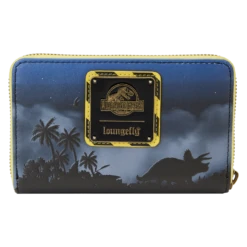 LOUNGEFLY Jurassic Park 30th Anniversary Dino Moon Glow Zip Around Wallet -Loungefly JPWA0005 LFJURASSICPARK30THANNIVERSARYDINOMOONZIPAROUNDWALLET0146BACK