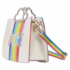 LOUNGEFLY Lisa Frank Rainbow Cloud Crossbody Bag 9 LOUNGEFLY Lisa Frank Rainbow Cloud Crossbody Bag -Loungefly LSFTB0003 LFLISAFRANKRAINBOWLOGOCROSSBODYBAG0324SIDE
