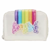 LOUNGEFLY Lisa Frank Rainbow Logo Zip Around Wallet -Loungefly LSFWA0005 LFLISAFRANKRAINBOWLOGOZIPAROUNDWALLET0331FRONT