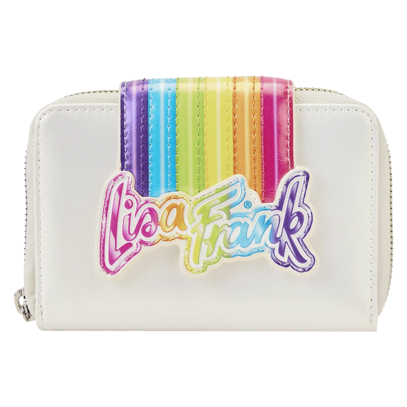 LOUNGEFLY Lisa Frank Rainbow Logo Zip Around Wallet 3 LOUNGEFLY Lisa Frank Rainbow Logo Zip Around Wallet