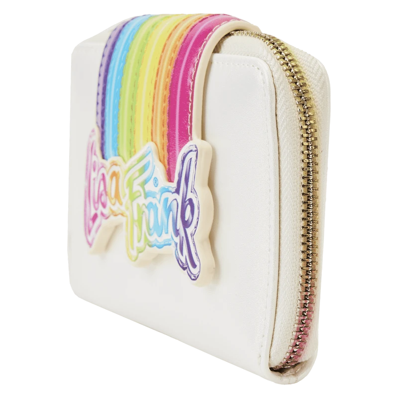 LOUNGEFLY Lisa Frank Rainbow Logo Zip Around Wallet 5 LOUNGEFLY Lisa Frank Rainbow Logo Zip Around Wallet - Image 3