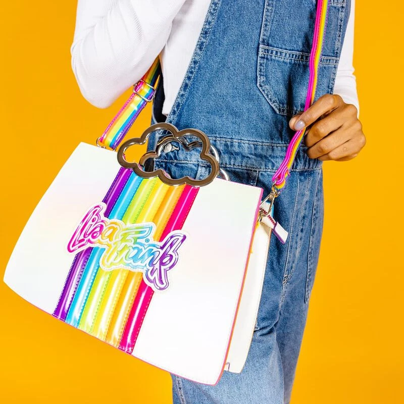 LOUNGEFLY Lisa Frank Rainbow Cloud Crossbody Bag 4 LOUNGEFLY Lisa Frank Rainbow Cloud Crossbody Bag - Image 2