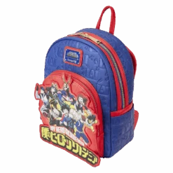 LOUNGEFLY My Hero Academia Group Debossed Logo Mini Backpack -Loungefly MHABK0023 LFMYHEROACADEMIAGROUPDEBOSSEDLOGOMINIBACKPACK1782QUARTER