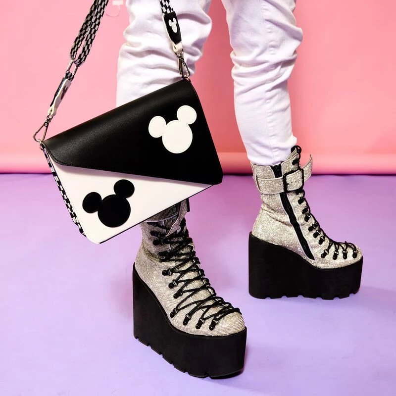 LOUNGEFLY Mickey Mouse Y2K Yin And Yang Crossbody Bag 4 LOUNGEFLY Mickey Mouse Y2K Yin And Yang Crossbody Bag - Image 2