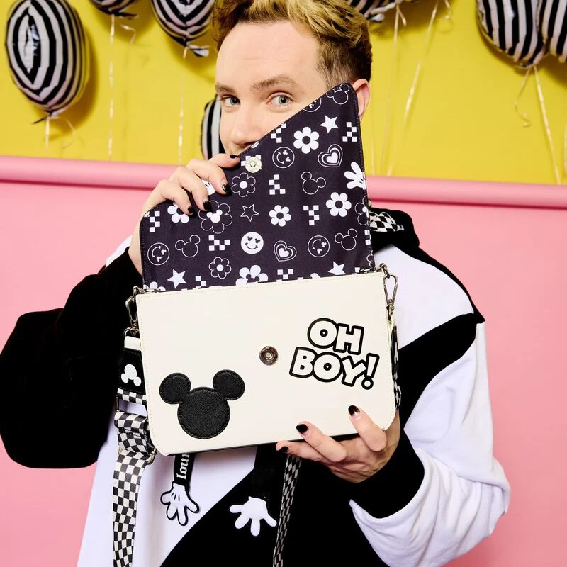 LOUNGEFLY Mickey Mouse Y2K Yin And Yang Crossbody Bag 5 LOUNGEFLY Mickey Mouse Y2K Yin And Yang Crossbody Bag - Image 3