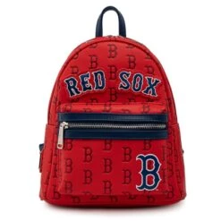 LOUNGEFLY MLB Boston Red Sox Logo Mini Backpack