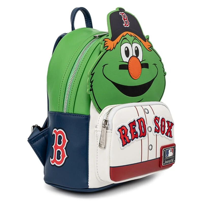 LOUNGEFLY MLB Boston Red Sox Wally The Green Monster Cosplay Mini Backpack 5 LOUNGEFLY MLB Boston Red Sox Wally The Green Monster Cosplay Mini Backpack - Image 3