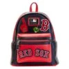 LOUNGEFLY MLB Boston Red Sox Patches Mini Backpack -Loungefly MLBBK0025 1