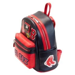 LOUNGEFLY MLB Boston Red Sox Patches Mini Backpack -Loungefly MLBBK0025 2