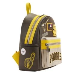 LOUNGEFLY MLB SD Padres Patches Mini Backpack 11 LOUNGEFLY MLB SD Padres Patches Mini Backpack -Loungefly MLBBK0028 4