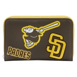 LOUNGEFLY MLB SD Padres Patches Zip Around Wallet