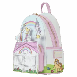 LOUNGEFLY My Little Pony 40th Anniversary Stable Mini Backpack -Loungefly MLPBK0022 LFHASBROMYLITTLEPONY40THANNIVERSARYSTABLEMINIBACKPACK1397SIDE