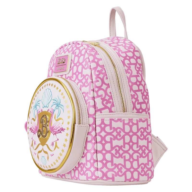 LOUNGEFLY Barbie: The Movie Logo Mini Backpack 6 LOUNGEFLY Barbie: The Movie Logo Mini Backpack - Image 4