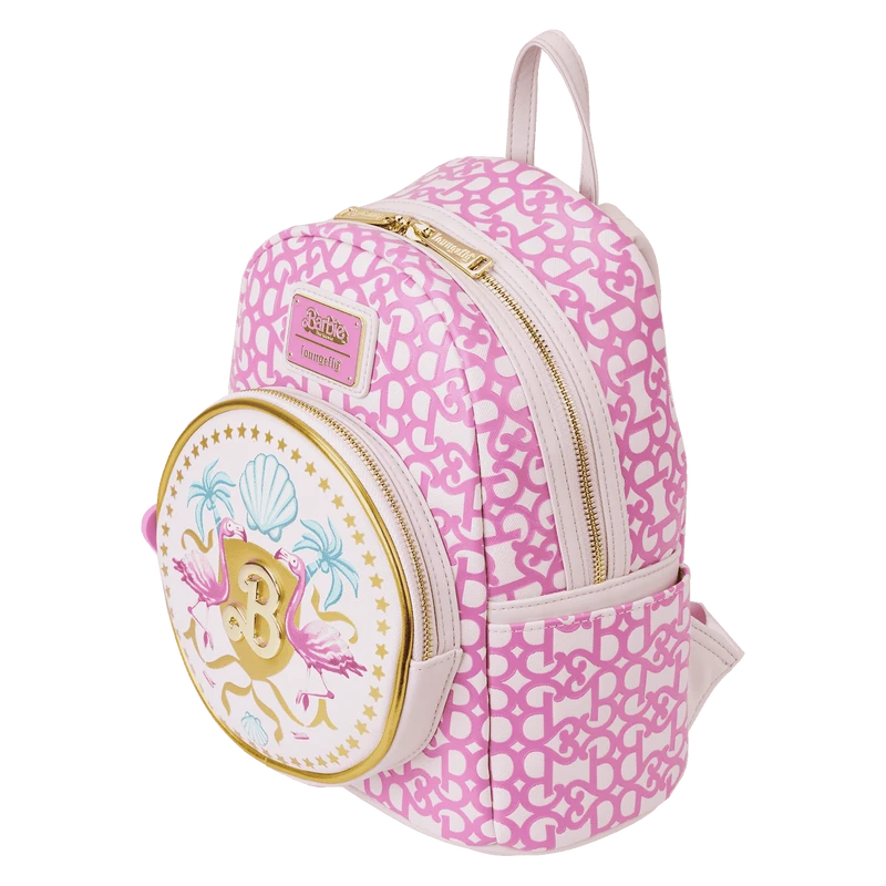 LOUNGEFLY Barbie: The Movie Logo Mini Backpack 7 LOUNGEFLY Barbie: The Movie Logo Mini Backpack - Image 5