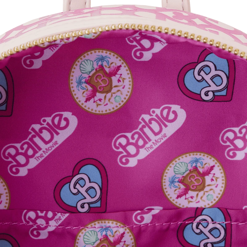 LOUNGEFLY Barbie: The Movie Logo Mini Backpack 9 LOUNGEFLY Barbie: The Movie Logo Mini Backpack - Image 7