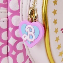 LOUNGEFLY Barbie: The Movie Logo Mini Backpack 17 LOUNGEFLY Barbie: The Movie Logo Mini Backpack -Loungefly MTBK0008 LFMATTELBARBIEMOVIELOGOMINIBACKPACK1702ZIPPER