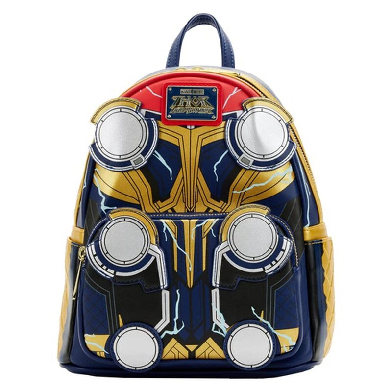 LOUNGEFLY Thor: Love And Thunder Glow In The Dark Cosplay Mini Backpack 3 LOUNGEFLY Thor: Love And Thunder Glow In The Dark Cosplay Mini Backpack