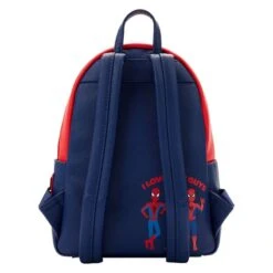 LOUNGEFLY Exclusive - Spider-Man Triple Pocket Multi Logo Mini Backpack -Loungefly MVBK0245 4