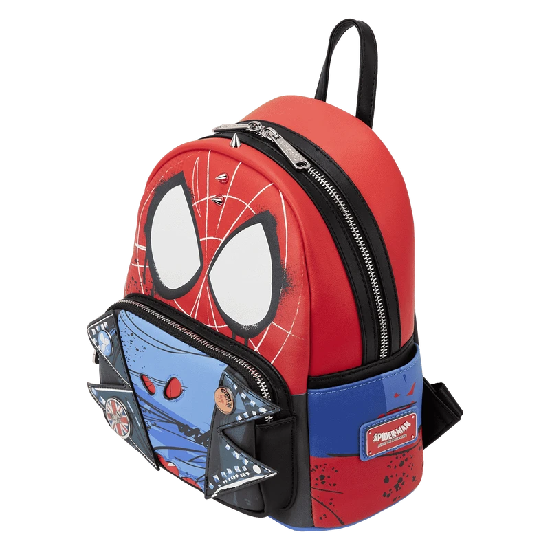 LOUNGEFLY Spider-Punk Cosplay Mini Backpack 5 LOUNGEFLY Spider-Punk Cosplay Mini Backpack - Image 3