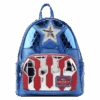 LOUNGEFLY Marvel Metallic Captain America Cosplay Mini Backpack 1 LOUNGEFLY Marvel Metallic Captain America Cosplay Mini Backpack -Loungefly MVBK0276 LFMARVELSHINECAPTAINAMERICAMINIBACKPACK0108FRONT