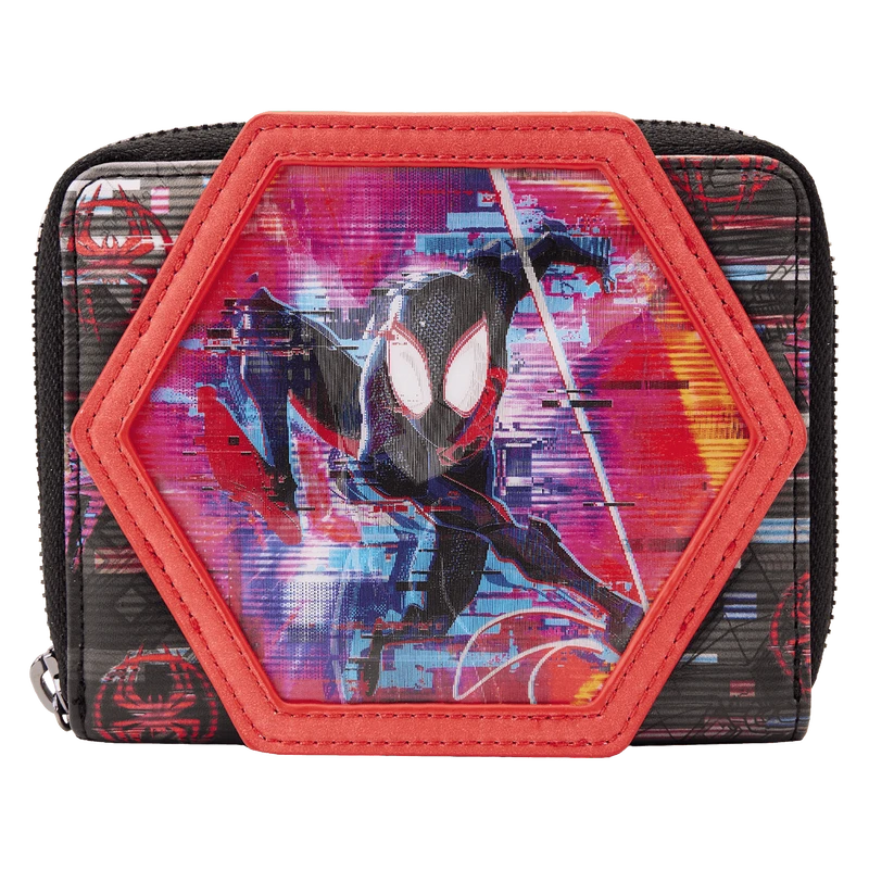 LOUNGEFLY Across The Spider-Verse Lenticular Zip Around Wallet 3 LOUNGEFLY Across The Spider-Verse Lenticular Zip Around Wallet