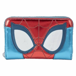 LOUNGEFLY Marvel Metallic Spider-Man Zip Around Wallet