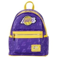 LOUNGEFLY NBA Los Angeles Lakers Logo Mini Backpack