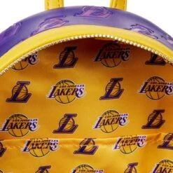LOUNGEFLY NBA Los Angeles Lakers Logo Mini Backpack -Loungefly NBABK0001 5