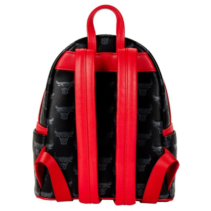 LOUNGEFLY NBA Chicago Bulls Logo Mini Backpack 6 LOUNGEFLY NBA Chicago Bulls Logo Mini Backpack - Image 4