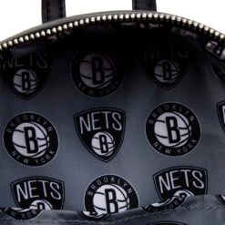 LOUNGEFLY NBA Brooklyn Nets Basketball Logo Mini Backpack -Loungefly NBABK0010 5