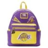 LOUNGEFLY NBA Los Angeles Lakers Patch Icons Mini Backpack -Loungefly NBABK0018 LFNBALALAKERSPATCHICONSMINIBACKPACK0349FRONT