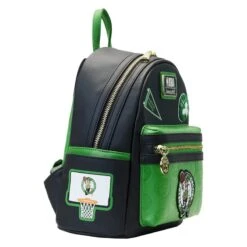 LOUNGEFLY NBA Boston Celtics Patch Icons Mini Backpack -Loungefly NBABK0019 LFNBABOSTONCELTICSPATCHICONSMINIBACKPACK0489SIDE2