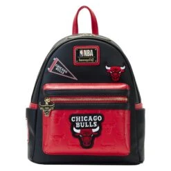 LOUNGEFLY NBA Chicago Bulls Patch Icons Mini Backpack