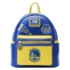 LOUNGEFLY NBA Golden State Warriors Patch Icons Mini Backpack -Loungefly NBABK0022 LFNBAGOLDENSTATEWARRIORSPATCHICONSMINIBACKPACK0427FRONT