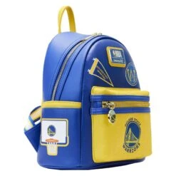 LOUNGEFLY NBA Golden State Warriors Patch Icons Mini Backpack -Loungefly NBABK0022 LFNBAGOLDENSTATEWARRIORSPATCHICONSMINIBACKPACK0432