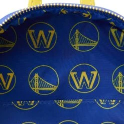 LOUNGEFLY NBA Golden State Warriors Patch Icons Mini Backpack -Loungefly NBABK0022 LFNBAGOLDENSTATEWARRIORSPATCHICONSMINIBACKPACK0440INSIDE