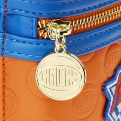 LOUNGEFLY NBA New York Knicks Patch Icons Mini Backpack -Loungefly NBABK0023 LFNBANEWYORKKNICKSPATCHICONSMINIBACKPACK0414ZIPPER