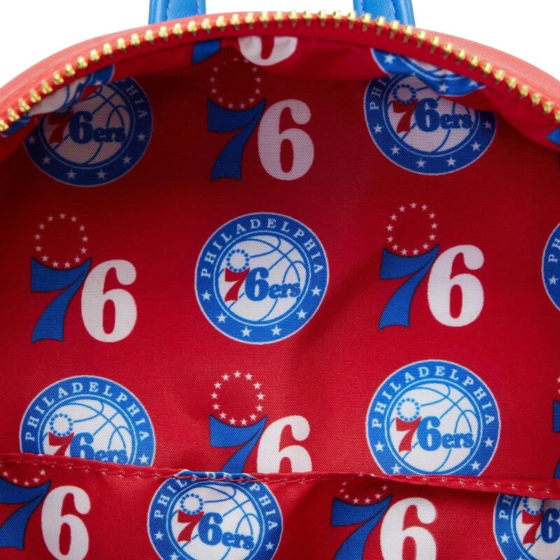 LOUNGEFLY NBA Philadelphia 76ers Patch Icons Mini Backpack 11 LOUNGEFLY NBA Philadelphia 76ers Patch Icons Mini Backpack - Image 9