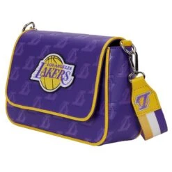 LOUNGEFLY NBA Los Angeles Lakers Logo Crossbody Bag -Loungefly NBATB0001 3