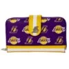 LOUNGEFLY NBA Los Angeles Lakers Zip Around Wallet -Loungefly NBAWA0001 1