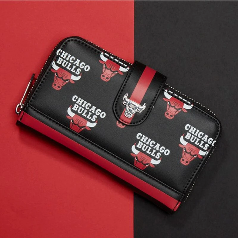 LOUNGEFLY NBA Chicago Bulls Logo Zip Around Wallet 4 LOUNGEFLY NBA Chicago Bulls Logo Zip Around Wallet - Image 2