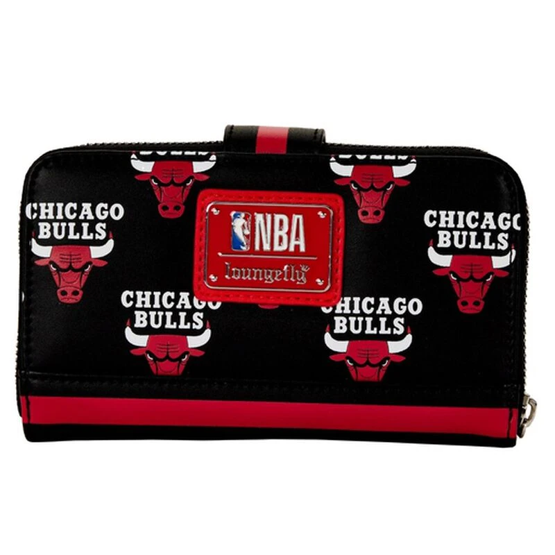 LOUNGEFLY NBA Chicago Bulls Logo Zip Around Wallet 6 LOUNGEFLY NBA Chicago Bulls Logo Zip Around Wallet - Image 4