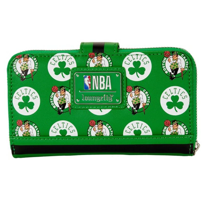 LOUNGEFLY NBA Boston Celtics Logo Zip Around Wallet 6 LOUNGEFLY NBA Boston Celtics Logo Zip Around Wallet - Image 4