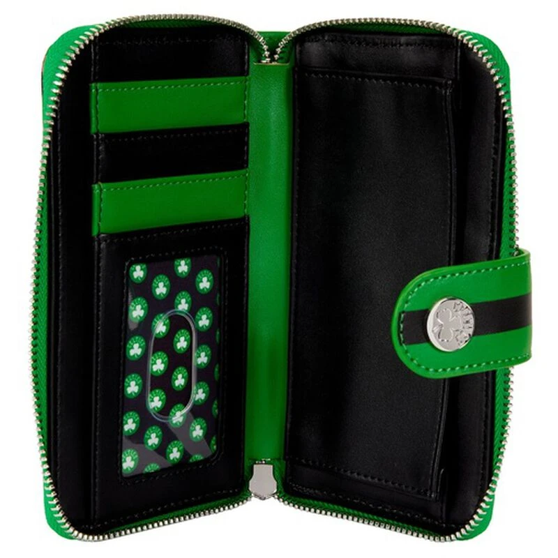 LOUNGEFLY NBA Boston Celtics Logo Zip Around Wallet 7 LOUNGEFLY NBA Boston Celtics Logo Zip Around Wallet - Image 5