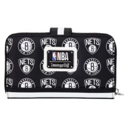 LOUNGEFLY NBA Brooklyn Nets Logo Zip Around Wallet 10 LOUNGEFLY NBA Brooklyn Nets Logo Zip Around Wallet -Loungefly NBAWA0005 4