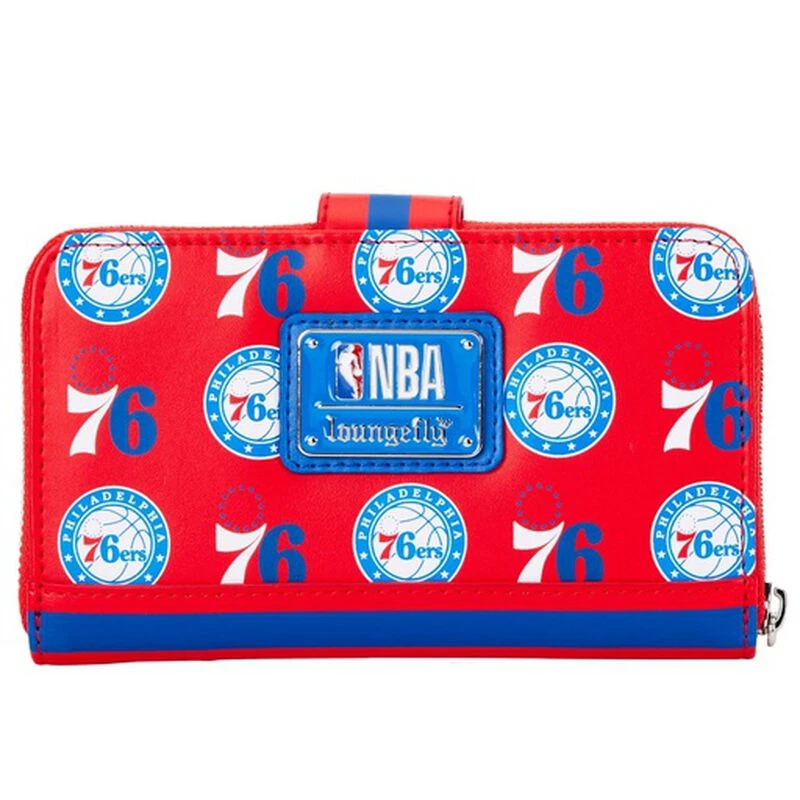 LOUNGEFLY NBA Philadelphia 76ers Logo Zip Around Wallet 6 LOUNGEFLY NBA Philadelphia 76ers Logo Zip Around Wallet - Image 4