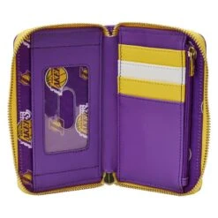 LOUNGEFLY NBA Los Angeles Lakers Patch Icons Zip Around Wallet -Loungefly NBAWA0011 LFNBALALAKERSPATCHICONSZIPAROUNDWALLET0379INSIDE