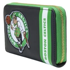 LOUNGEFLY NBA Boston Celtics Patch Icons Zip Around Wallet -Loungefly NBAWA0013 LFNBABOSTONCELTICSPATCHICONSZIPAROUNWALLET0502SIDE