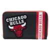 LOUNGEFLY NBA Chicago Bulls Patch Icons Zip Around Wallet -Loungefly NBAWA0015 LFNBACHICAGOBULLSPATCHICONZIPAROUNDWALLET0517FRONT